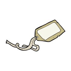 cartoon luggage tag N56