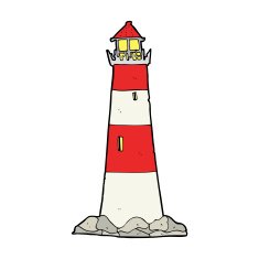 cartoon light house N15