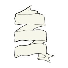 cartoon three layer scroll banner N10