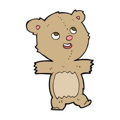 cartoon teddy bear N428