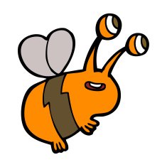 cartoon happy bee N27