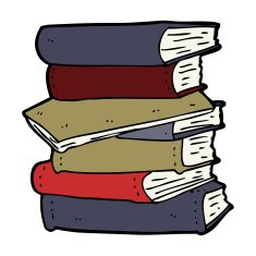 Cartoon Pile Of Books N13