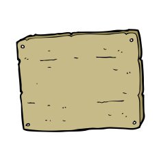 cartoon wooden board N5