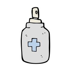 cartoon antiseptic spray N12
