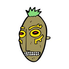 cartoon tribal mask N13