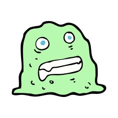 cartoon slime creature N12