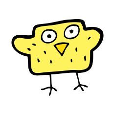 Cartoon Bird N538