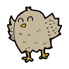 Cartoon Bird N539
