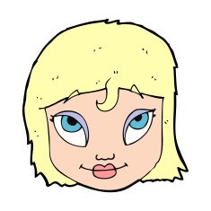 Cartoon Woman Smiling N15