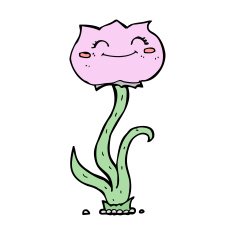 cartoon flower N613