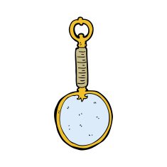 cartoon looking glass N14