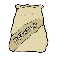cartoon potatos