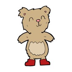 cartoon teddy bear N435