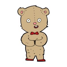 cartoon teddy bear N436