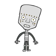 Cartoon Robot N404