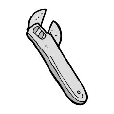 cartoon adjustable spanner N30