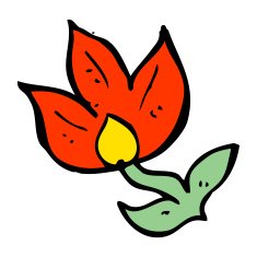 cartoon flower N615