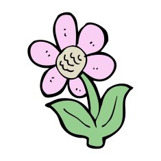 cartoon flower N616