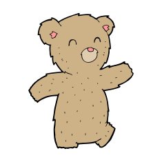 cartoon teddy bear N438