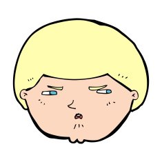 cartoon annoyed man N118