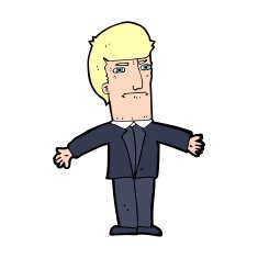 cartoon annoyed boss N14