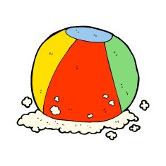Cartoon Beach Ball N18
