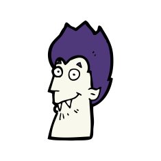 cartoon vampire head N53