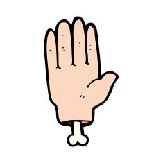 cartoon hand N23