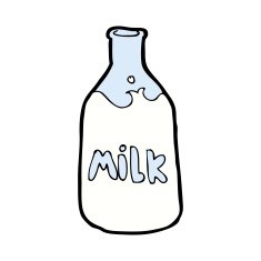 cartoon bottle of milk N8