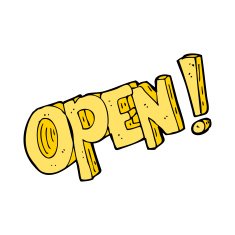 cartoon open symbol N14