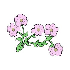 Cartoon Flowers N116