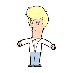 cartoon bored man N50