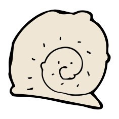 cartoon snail shell N14