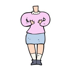 cartoon female body (add photos or mix and match cartoons) N331
