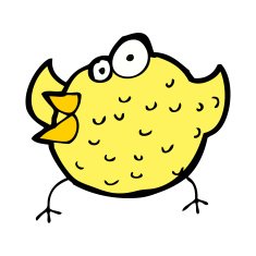 cartoon happy bird N50