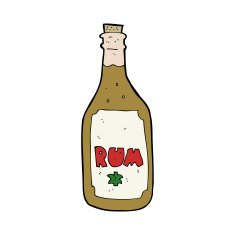 Cartoon Rum Bottle N19