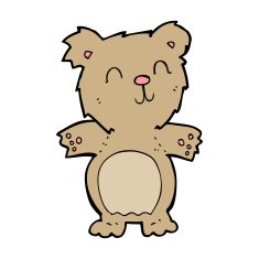 cartoon cute teddy bear N87