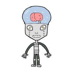 cartoonw weird robot N6