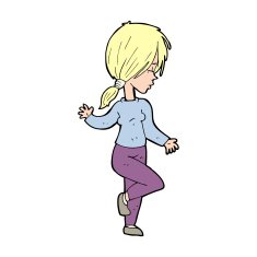 Cartoon Girl Dancing N24