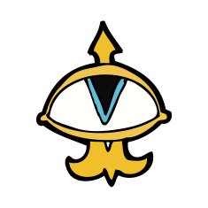 cartoon mystic eye symbol N30