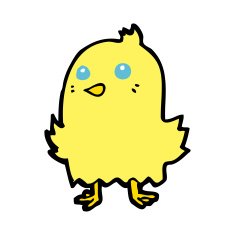 Cartoon Bird N544