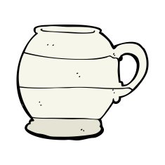 cartoon old style mug N15