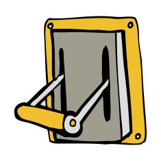 cartoon industrial machine lever N15