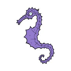 Cartoon Sea Horse N44