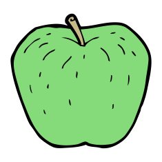 Cartoon Apple N190