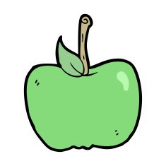 Cartoon Apple N191