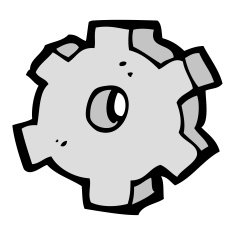 cartoon cog symbol N13