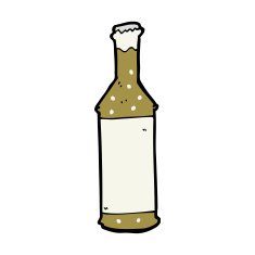 Cartoon Beer Bottle N22