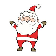 cartoon happy santa claus N44