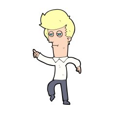 cartoon man accusing N30